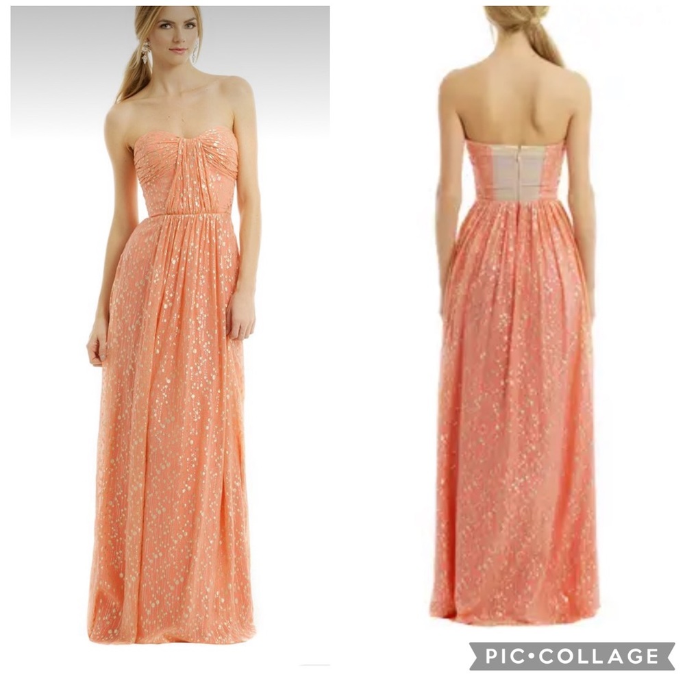 ERIN erin fetherston Coconut Rum Twist Gown.  Size 2